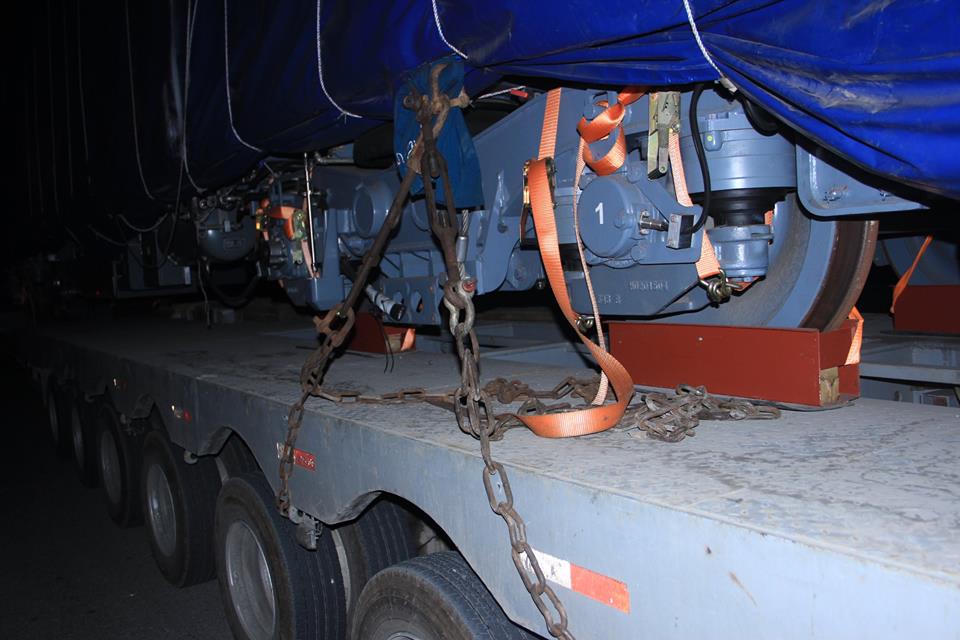 Tàu đường sắt Cát Linh - Hà Đông đã về Hà Nội, chuẩn bị được lắp đặt